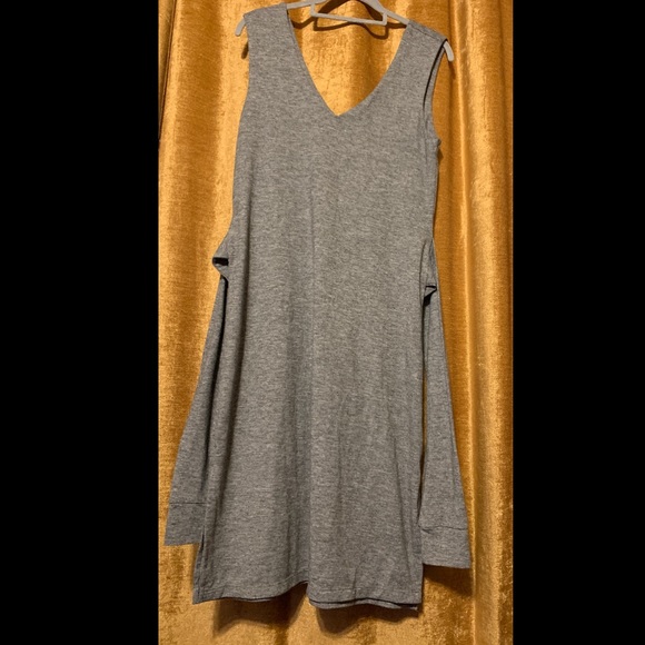 Gray dress w front or back waist tie forever 21 - Picture 5 of 5